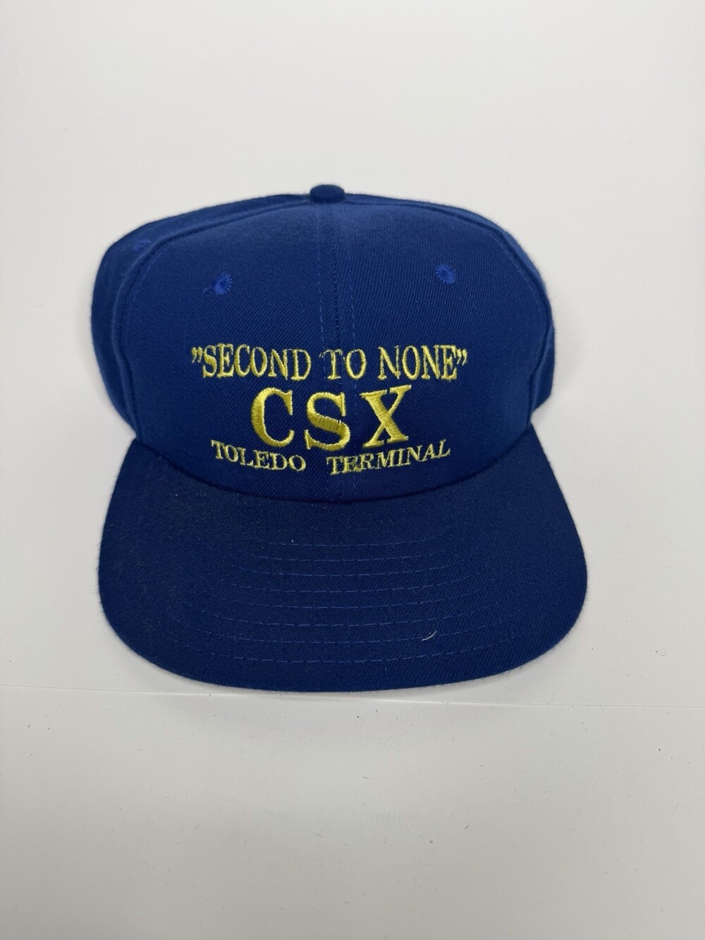 CSX Second To None Hat Toledo Terminal Strapback Embroidered Vintage